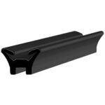 Black EPDM Glass Run Channel Profile 613