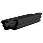 Black EPDM Glass run channel profile