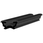 Black EPDM Glass run channel profile