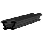 Black EPDM Glass Run Channel Profile