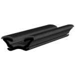 Black EPDM Glass run channel profile