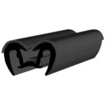 Black EPDM Glass run channel profile