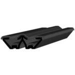 Black EPDM Glass run channel profile