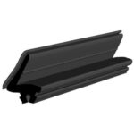 Black EPDM Glass Run Channel Profile