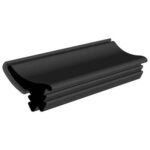 Black EPDM Glass Run Channel Profile