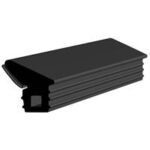 Black EPDM Glass run channel profile