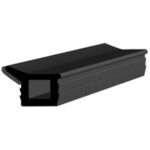 Black EPDM Glass run channel profile