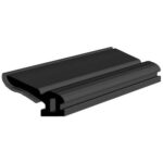 Black EPDM Glass run channel profile