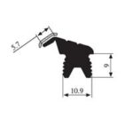 Black EPDM Glass run channel profile
