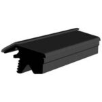 Black EPDM Glass run channel profile
