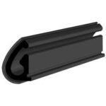 Black EPDM Glass run channel profile