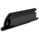Black EPDM Glass run channel profile