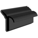 Black EPDM Glass Run Channel Profile 660