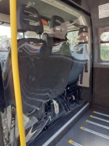 Flexible Clear PVC Sheeting in a transport vehicle