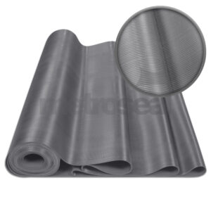 Grey Fine Ribbed Rubber Matting