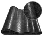 Black Checker Plate Rubber Matting