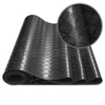 Black Checker Plate Rubber Matting