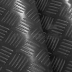 Black Checker Plate Rubber Matting