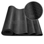 Black Checker Plate Rubber Matting