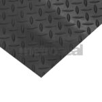 Black Checker Plate Rubber Matting