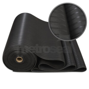 SM411 Black Ribbed Matting