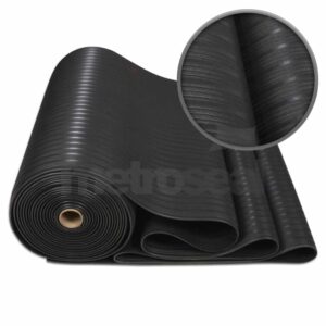 SM411 Black Ribbed Matting