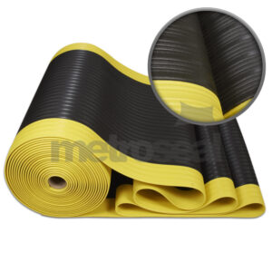 SM411 Black & Yellow Ribbed Matting