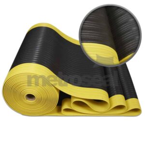 SM411 Black & Yellow Ribbed Matting