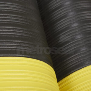 SM411 Black & Yellow Ribbed Matting