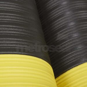 SM411 Black & Yellow Ribbed Matting