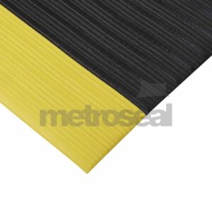 SM411 Black & Yellow Ribbed Matting