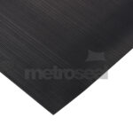 Black Corrugated Fine Ribbed Rubber Matting