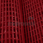 Red Open Grid PVC Matting