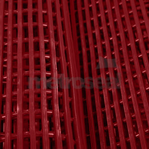 Red Open Grid PVC Matting