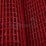 Red Open Grid PVC Matting