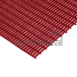 Red Open Grid PVC Matting