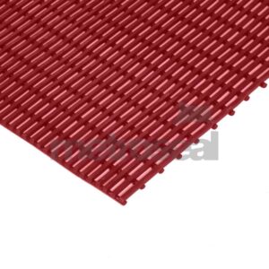 Red Open Grid PVC Matting