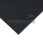 Black EPDM Fine Ribbed Rubber Matting