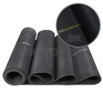 Black EPDM Fine Ribbed Rubber Matting