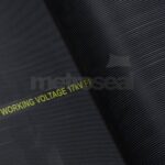 Black EPDM Fine Ribbed Rubber Matting