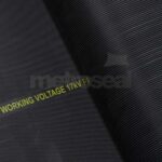 Black EPDM Fine Ribbed Rubber Matting