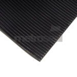 Black EPDM Fine Ribbed Rubber Matting