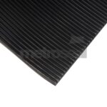 Black EPDM Fine Ribbed Rubber Matting