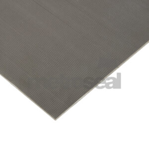 Grey Fine Ribbed Rubber Matting