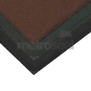Colour Stagger Moulded Crumb Rubber Tiles