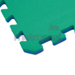 Thick Connectable Blue/Green EVA Martial Arts/Exercise Matting