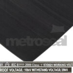 Grey EPDM Fine Ribbed Rubber Matting