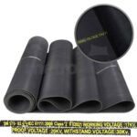 Black EPDM Fine Ribbed Rubber Matting
