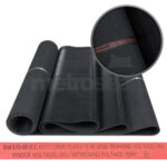 Black EPDM Fine Ribbed Rubber Matting