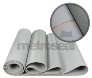 Fine Ribbed Grey EPDM Rubber Matting 36,000v